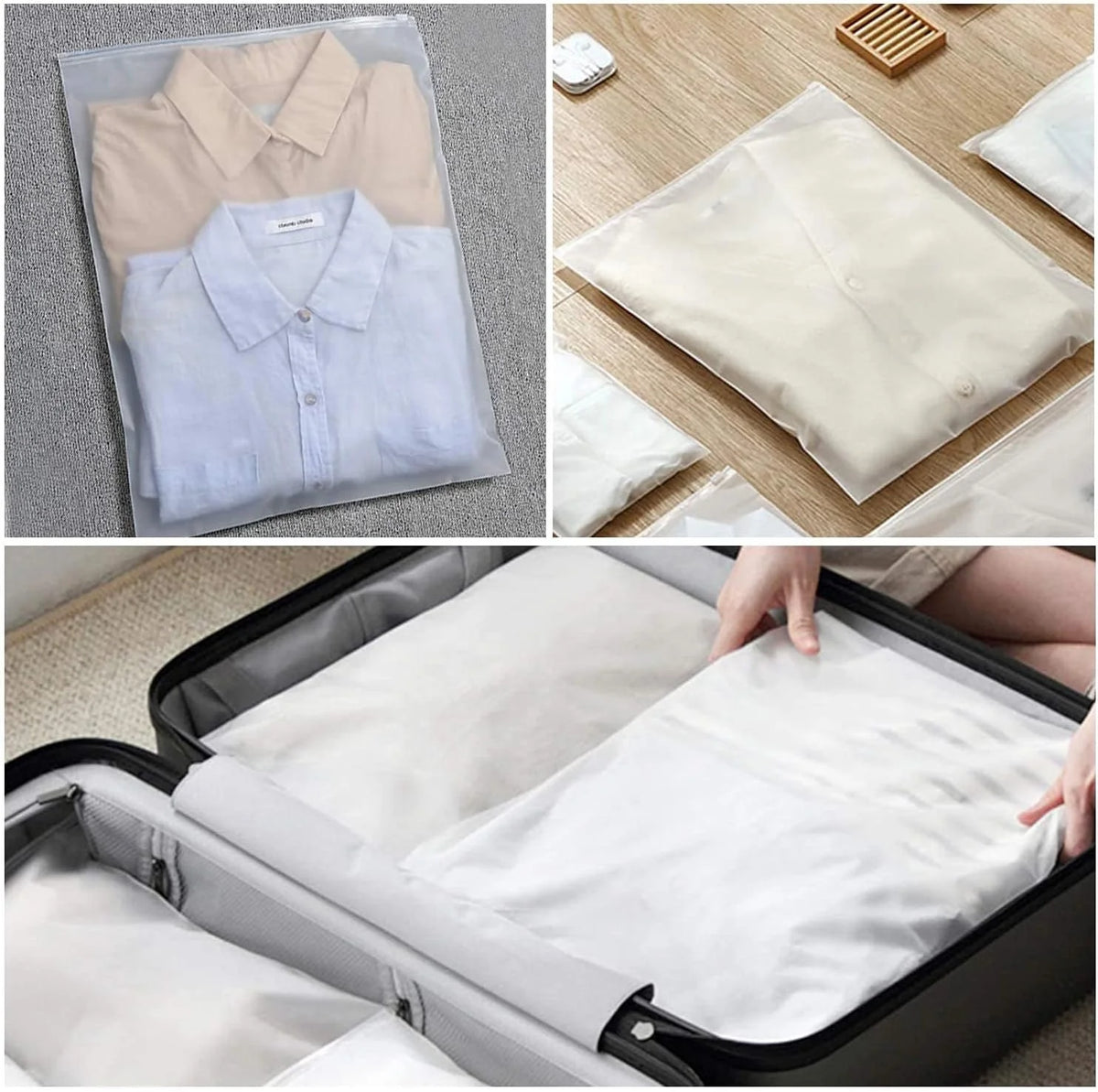 Storage Bags Frosted Slide-Zip Ventilated 20-Pack