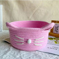 Storage Basket Cat Shape Soft & Flexible With Handles