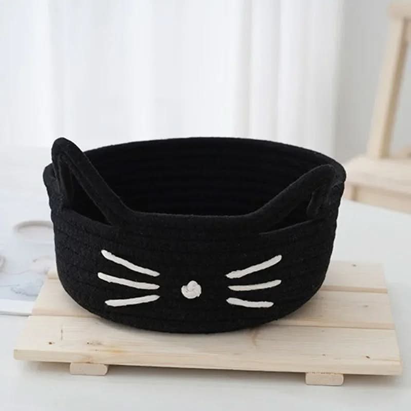 Storage Basket Cat Shape Soft & Flexible With Handles