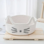 Storage Basket Cat Shape Soft & Flexible With Handles