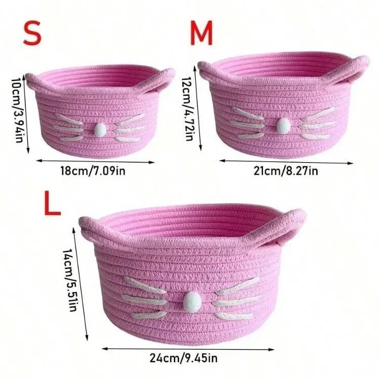 Storage Basket Cat Shape Soft & Flexible With Handles