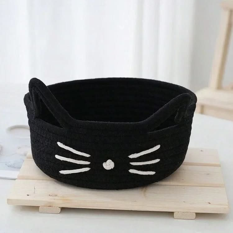 Storage Basket Cat Shape Soft & Flexible With Handles