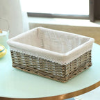 Storage Basket Handwoven With Soft Lining