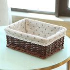 Storage Basket Handwoven With Soft Lining