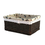 Storage Basket Handwoven With Soft Lining