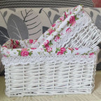 Storage Basket Handwoven With Soft Lining