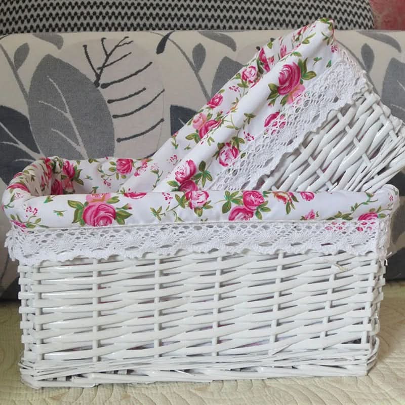 Storage Basket Handwoven With Soft Lining