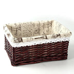 Storage Basket Handwoven With Soft Lining