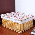 Storage Basket Handwoven With Soft Lining