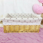 Storage Basket Handwoven With Soft Lining