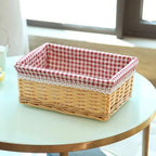 Storage Basket Handwoven With Soft Lining