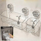Storage Basket No-Drill Suction Water-Resistant