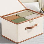 Storage Box Foldable Reinforced Frame Lid & Handles