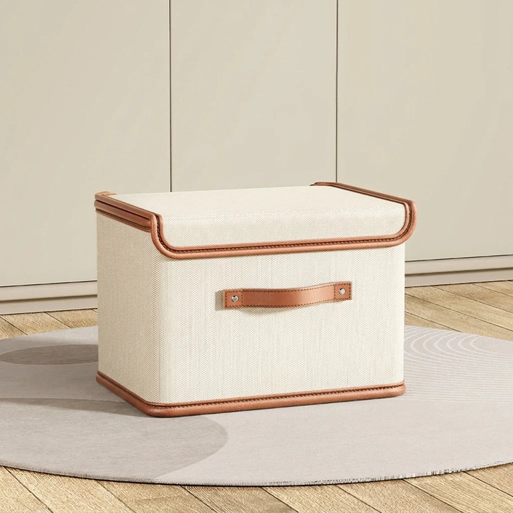 Storage Box Foldable Reinforced Frame Lid & Handles