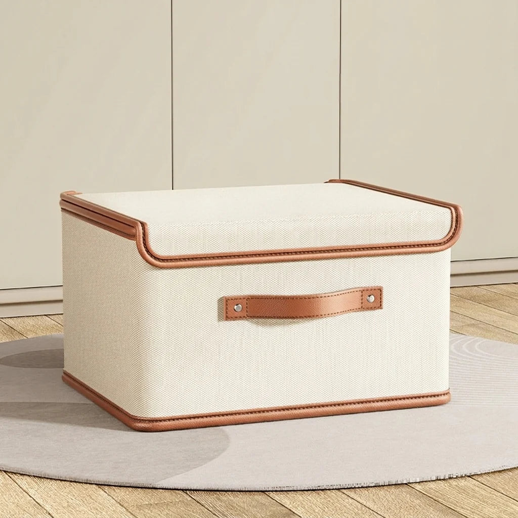 Storage Box Foldable Reinforced Frame Lid & Handles