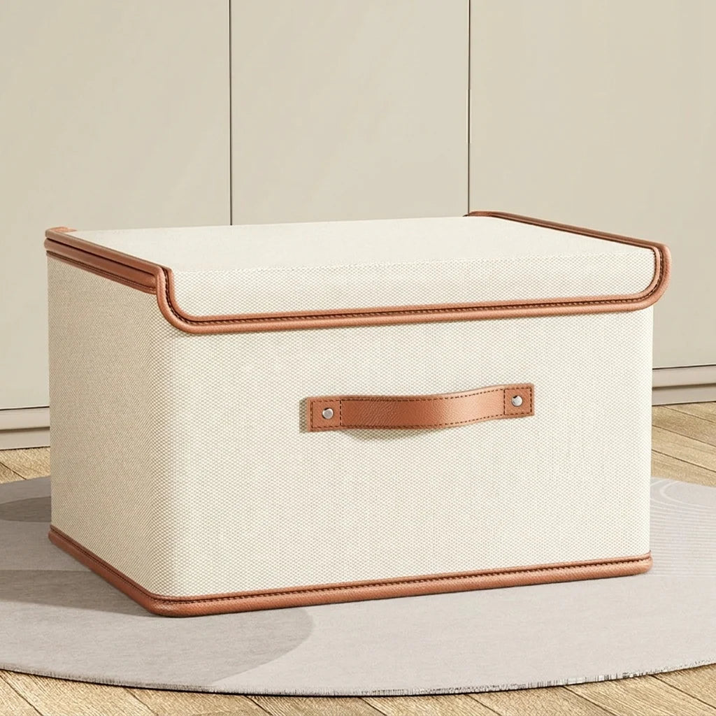 Storage Box Foldable Reinforced Frame Lid & Handles
