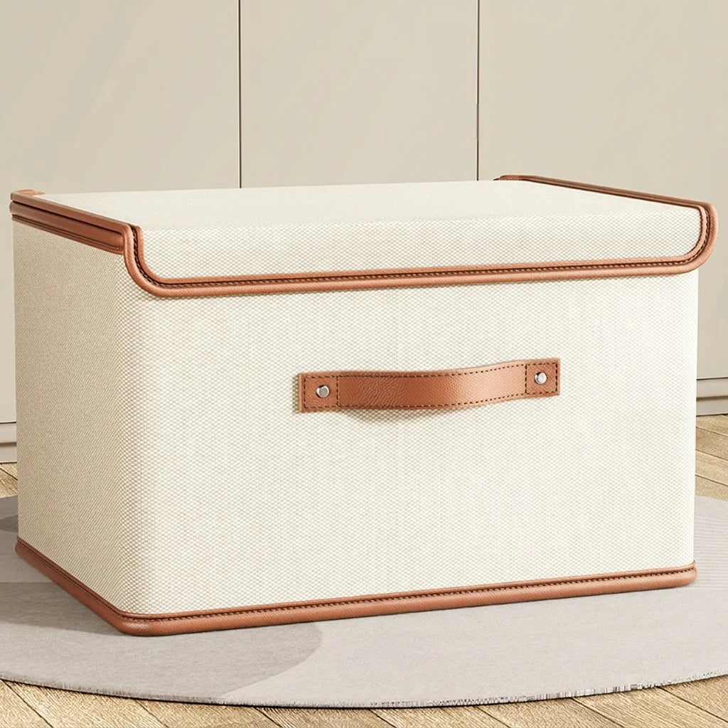 Storage Box Foldable Reinforced Frame Lid & Handles