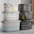 Storage Box Stackable Transparent & Lockable Lid