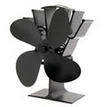 Stove Fan Heat-Powered Auto-Start Anodized Aluminum