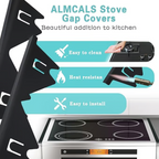 Stove Gap Cover Adjustable 13.8-27.5 Inches Heat-Resistant Stainless Steel