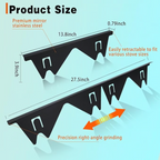 Stove Gap Cover Adjustable 13.8-27.5 Inches Heat-Resistant Stainless Steel