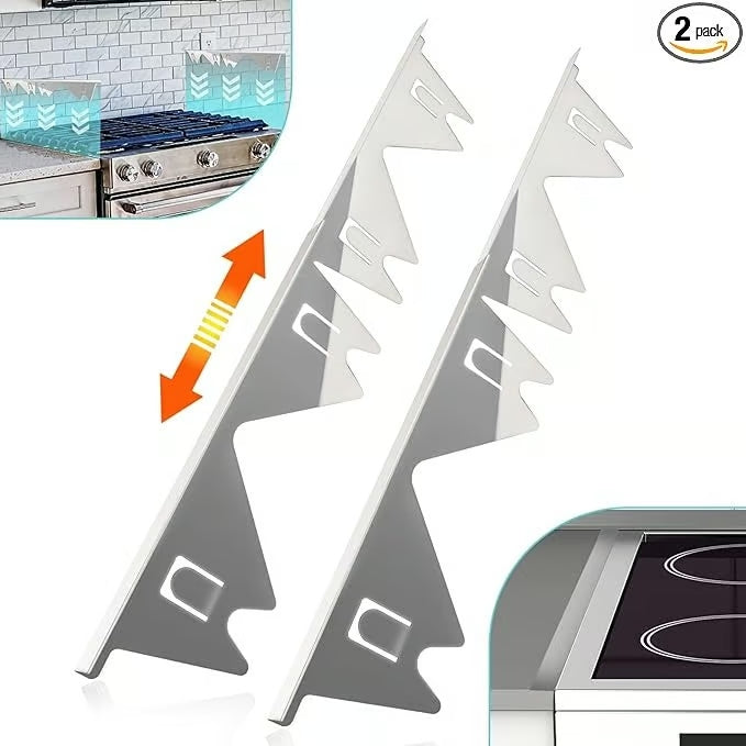 Stove Gap Cover Adjustable 13.8-27.5 Inches Heat-Resistant Stainless Steel