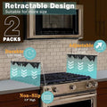 Stove Gap Cover Telescoping Stainless Steel & Silicone Ends