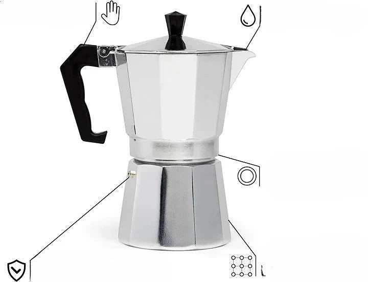 Stovetop Coffee Maker Pressure Brew Single Cup
