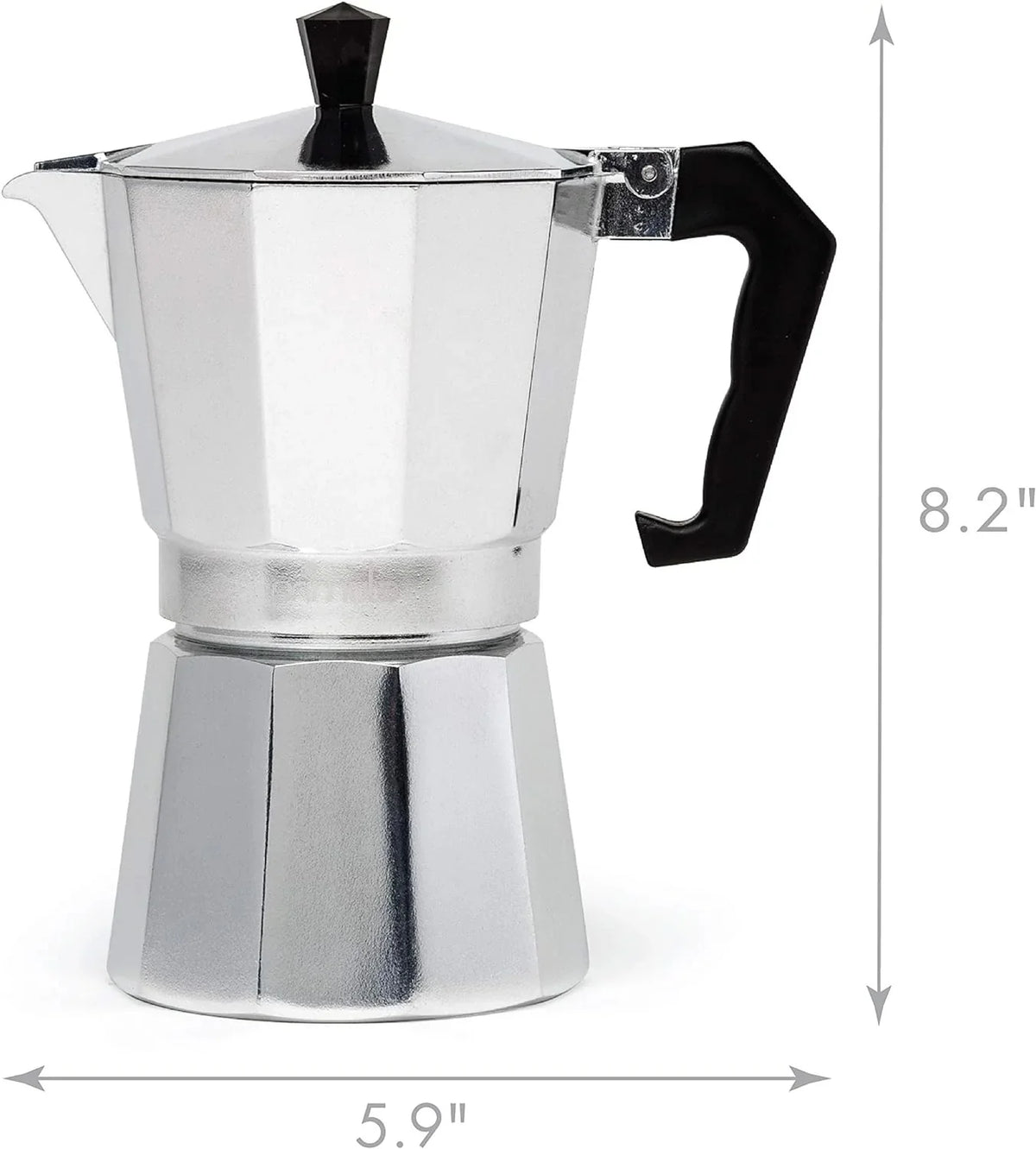 Stovetop Coffee Maker Single-Cup Pressure Brewing Clear Chamber