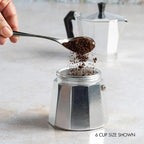 Stovetop Espresso Maker Cast Aluminum 6-Cup