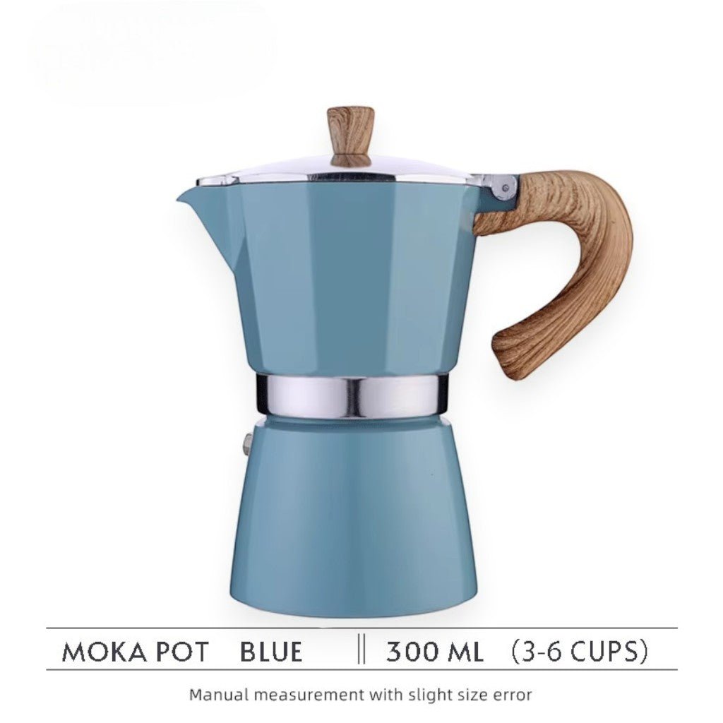 Stovetop Espresso Maker High-Pressure Extraction Food-Grade Aluminium Two Sizes
