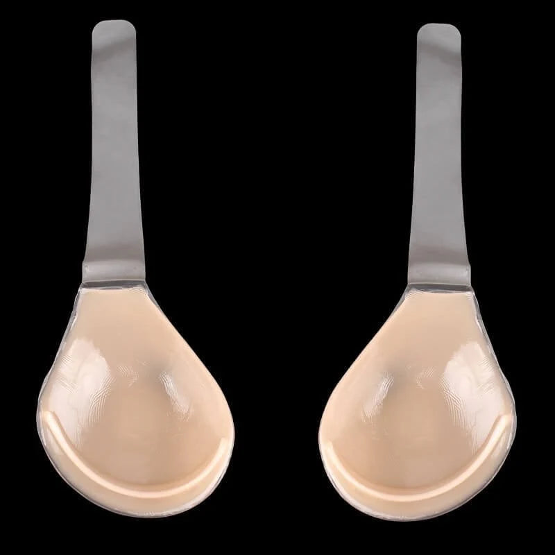 Strapless Adhesive Bra Invisible Silicone Clear Adjustable Straps