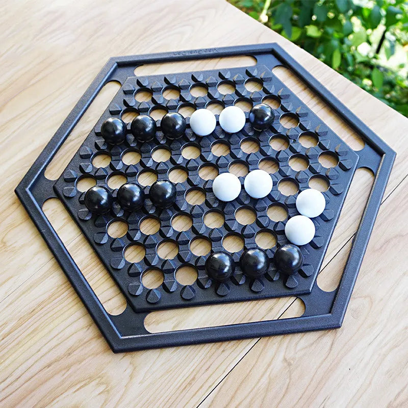 Strategy Board Game Two-Player Compact Marble Pieces