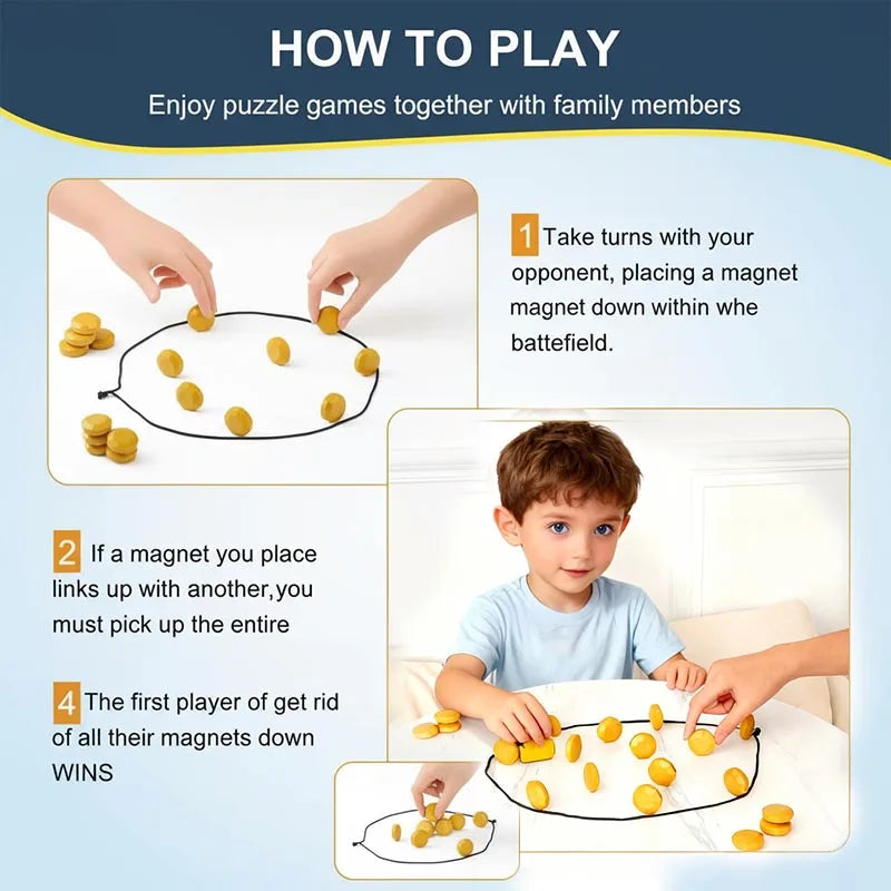 Strategy Board Game Two-Player Magnetic Foldable