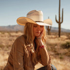 Straw Cowboy Hat Ventilated Cattleman Crown Adjustable Fit