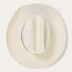 Straw Cowboy Hat Ventilated Cattleman Crown Adjustable Fit