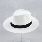 Straw Hat Handwoven UPF Protection Adjustable Inner Band