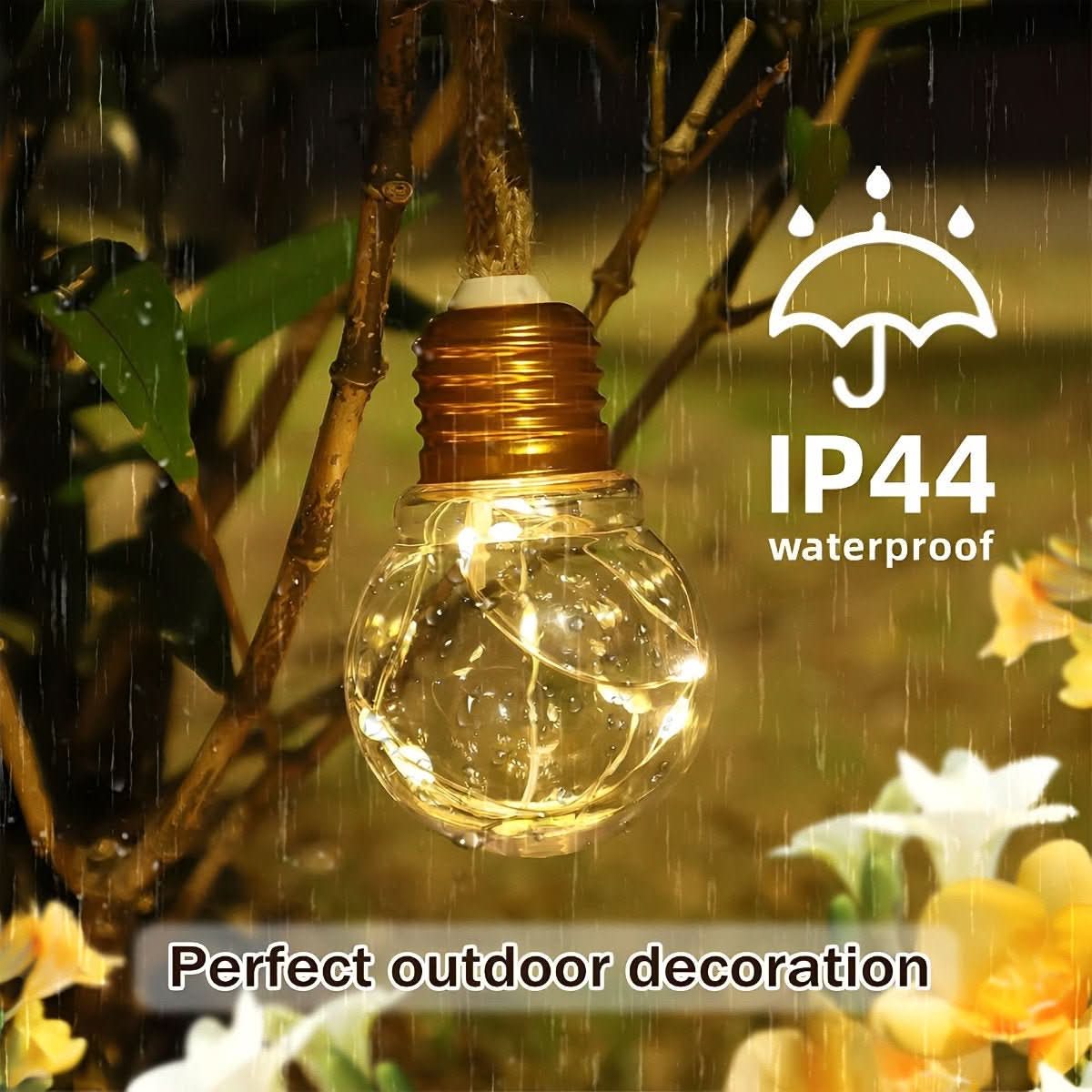 String Lights Clear Bulbs LED Warm White