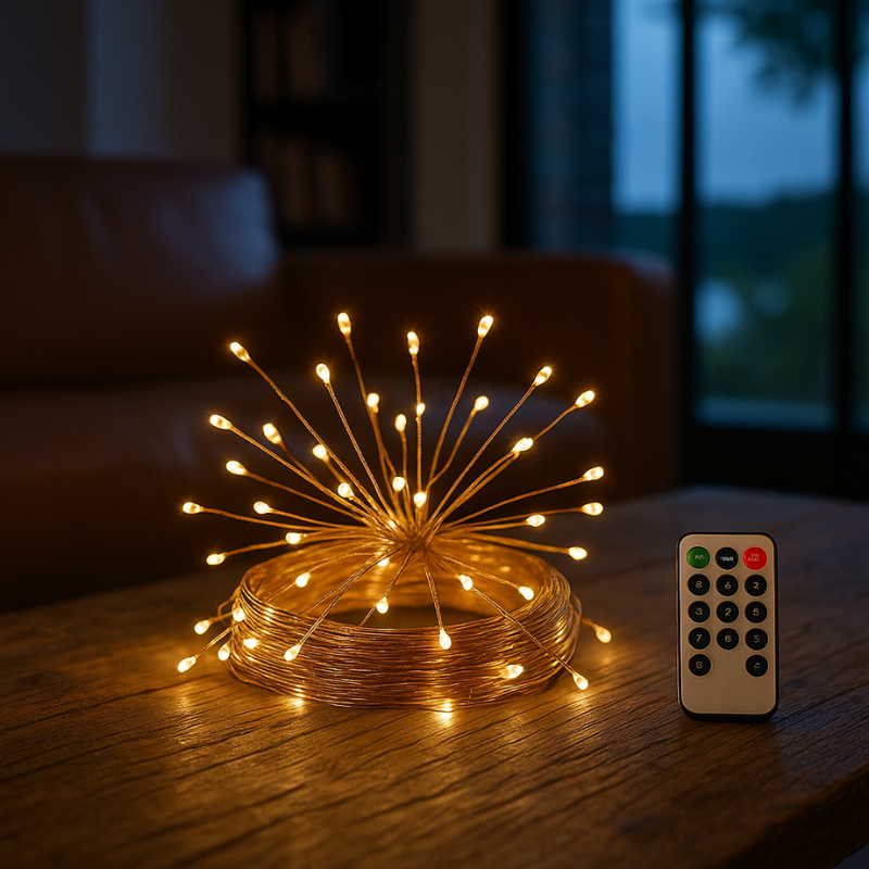 String Lights Copper Wire Remote Control & Battery Operated