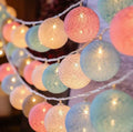 String Lights Handwoven Cotton Warm LED USB & Battery