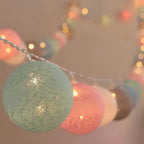 String Lights Handwoven Cotton Warm LED USB & Battery