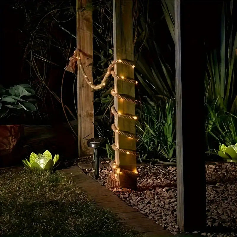 String Lights Hemp Rope Warm White LED