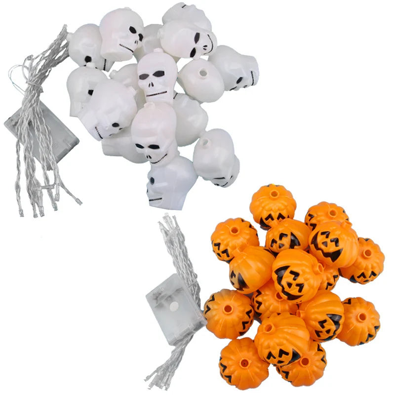 String Lights Jack-O-Lantern Battery-Powered Indoor & Outdoor