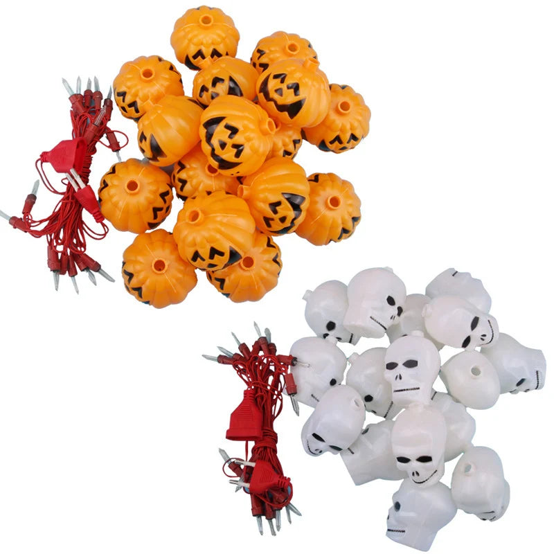 String Lights Jack-O-Lantern Battery-Powered Indoor & Outdoor