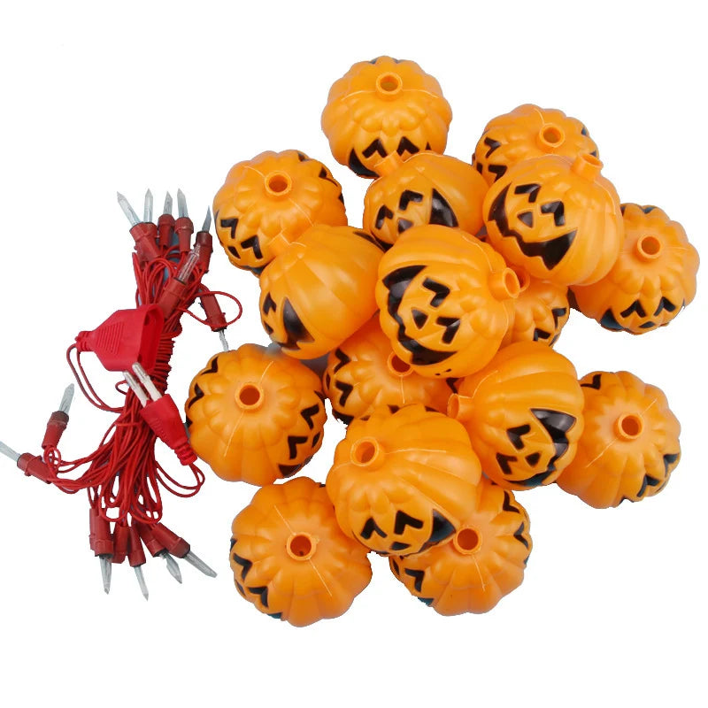 String Lights Jack-O-Lantern Battery-Powered Indoor & Outdoor