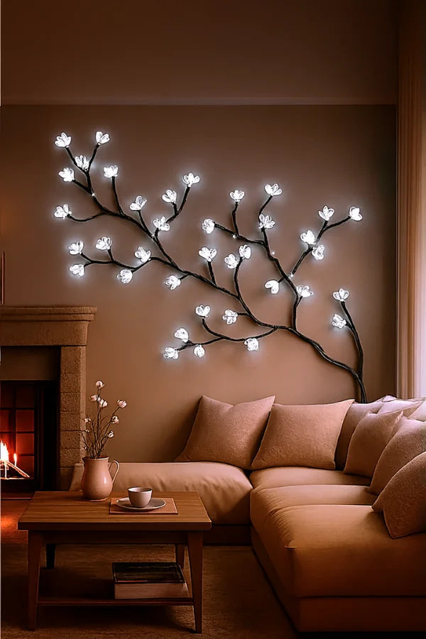String Lights LED Floral Vine Low-Heat Warm Glow