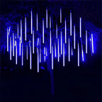 String Lights Solar 360 Degree Meteor Shower Weather-Resistant
