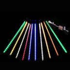 String Lights Solar 360 Degree Meteor Shower Weather-Resistant