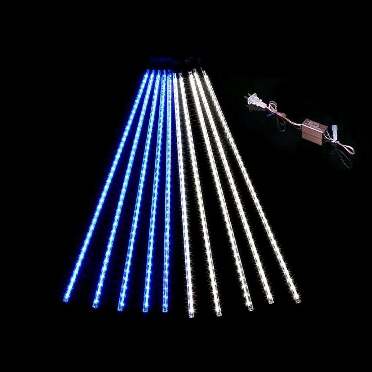 String Lights Solar 360 Degree Meteor Shower Weather-Resistant
