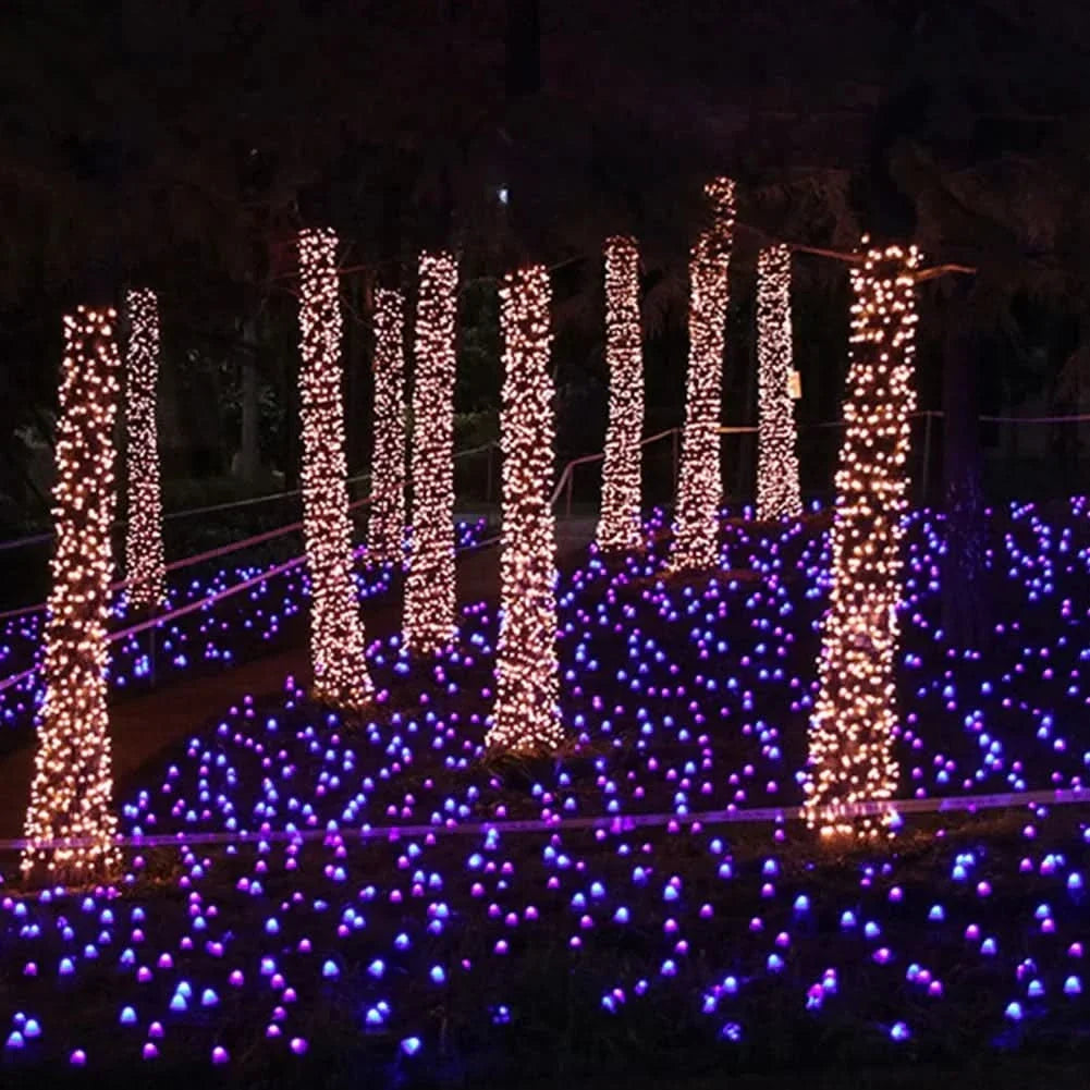 String Lights Solar Mushroom LED Waterproof